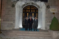 ESKİ İÇİŞLERİ BAKANI ECEMİŞ, VALİ ERCAN TOPACA’YI ZİYARET ETTİ