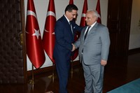 KÜLTÜR VE TURİZM ESKİ BAKANI SAYIN ATİLLA KOÇ, ANKARA VALİSİ ERCAN TOPACA’YI ZİYARET ETTİ