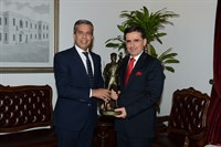 POLATLI BELEDİYE BAŞKANI MÜRSEL YILDIZKAYA’NIN, VALİ TOPACA’YA ZİYARETİ