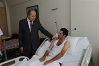 VALİ KILIÇLAR, GATA’DA TEDAVİ GÖREN YARALI ASKERLERİ ZİYARET ETTİ