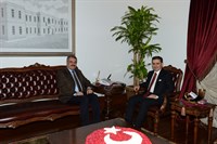 AFAD Başkanı Mehmet Halis Bilden, Vali Ercan Topaca’yı Ziyaret Etti