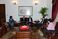 Altı Nokta Körlere Hizmet Vakfı Başkanı Özkan, Vali Ercan Topaca’yı Ziyaret Etti