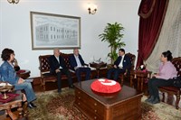 Altı Nokta Körlere Hizmet Vakfı Başkanı Özkan, Vali Ercan Topaca’yı Ziyaret Etti