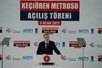 Keçiören Metrosu Hizmete Açıldı