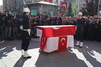 Şehit Polis Memuru Muhammet Uz Son Yolcuğuna Uğurlandı