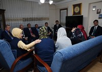 Cumhurbaşkanı Sayın Erdoğan, Şehit Polislerin Ailelerini Ziyaret Etti
