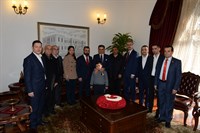 Türkiye Gaziler Ve Şehit Aileleri Vakfı Genel Başkanı Aylar, Vali Ercan Topaca’yı Ziyaret Etti