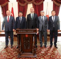 Adalet Bakanı Sayın Abdülhamit Gül, Vali Vasip Şahin’i Ziyaret Etti