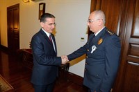 Vali Ercan Topaca, Emniyet Müdürü Servet Yılmaz’ı Kabul Etti