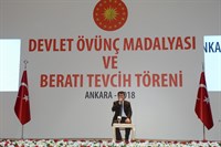 Altındağ Belediyesi Kültür Sarayı’nda Devlet Övünç Madalyası ve Beratı Tevcih Töreni