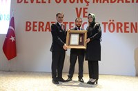 Altındağ Belediyesi Kültür Sarayı’nda Devlet Övünç Madalyası ve Beratı Tevcih Töreni